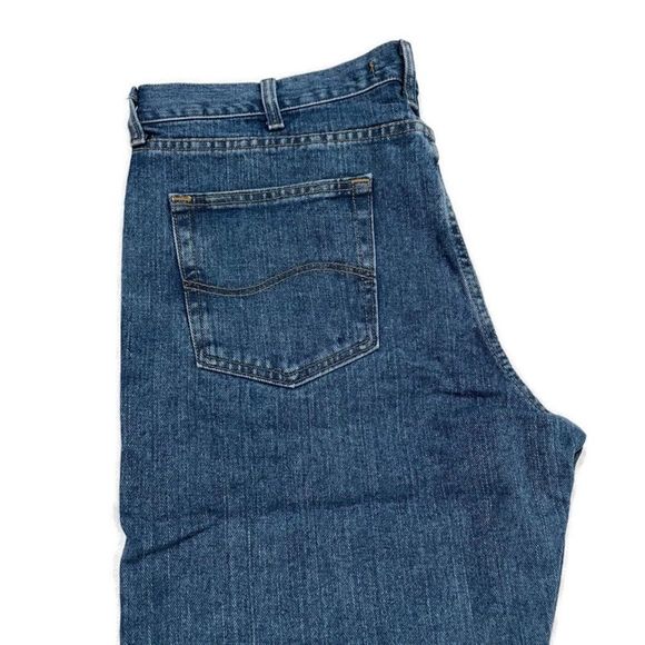 $ Clearance NWT Lee 35x34 Regular Fit Men Straight Leg Casual Blue Jeans - Picture 4 of 5